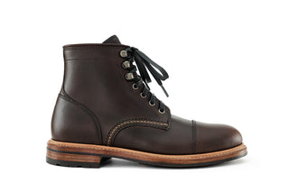 Ernest Cap Toe Boot Brown