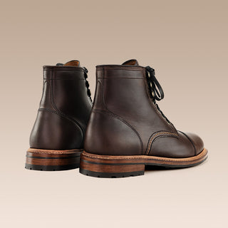 Ernest Cap Toe Boot Brown