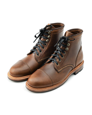 Ernest Cap Toe Boot Whiskey