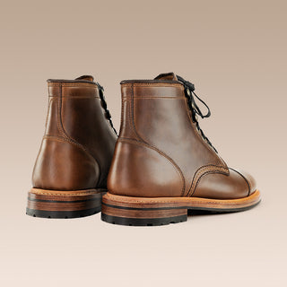 Ernest Cap Toe Boot Whiskey