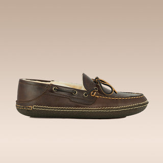 James Slipper Cacao Waxy Pull Up