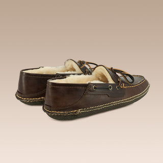 James Slipper Cacao Waxy Pull Up