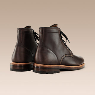 Edmund Plain Toe Boot Brown