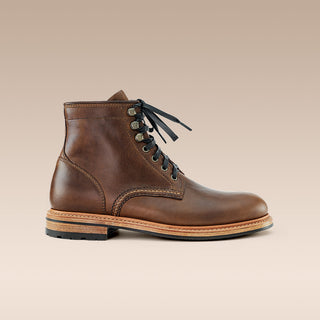 Edmund Plain Toe Boot Whiskey