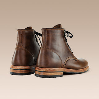 Edmund Plain Toe Boot Whiskey
