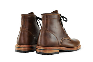 Edmund Plain Toe Boot Whiskey
