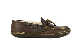 James Slipper Cacao Waxy Pull Up