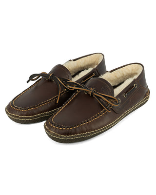 James Slipper Cacao Waxy Pull Up