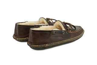 James Slipper Cacao Waxy Pull Up