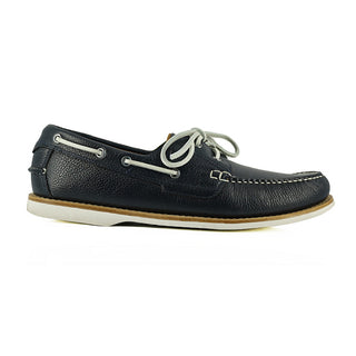 Columbus Boat Shoe Deep Blue Grain