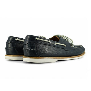 Columbus Boat Shoe Deep Blue Grain